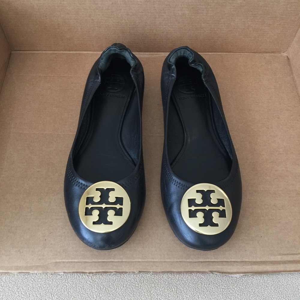 Tory Burch Reva Leather Ballet Flats sz 6.5