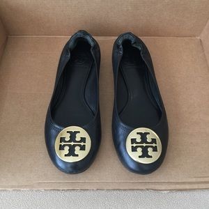 Tory Burch Reva Leather Ballet Flats sz 6.5