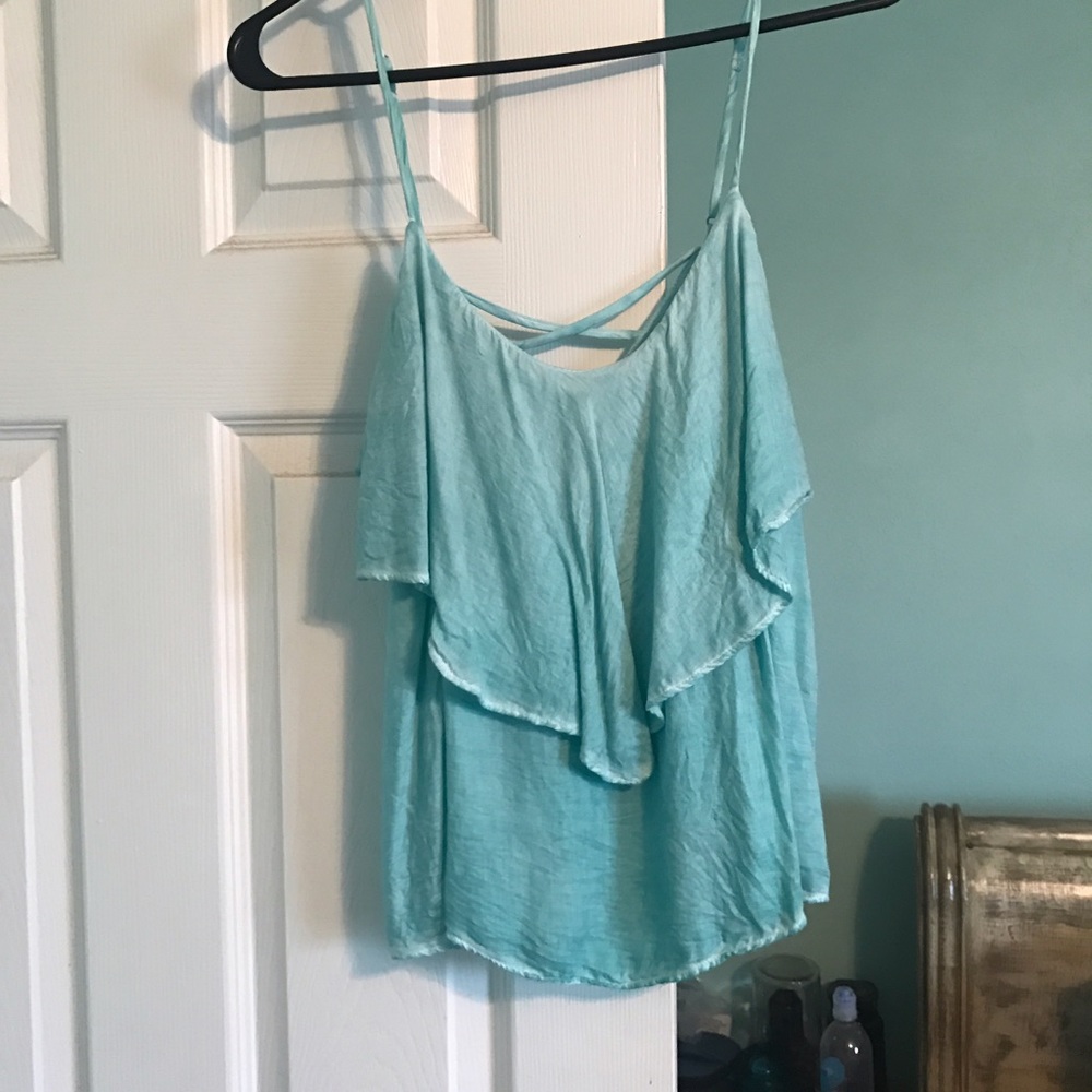 American eagle blue cami tank top