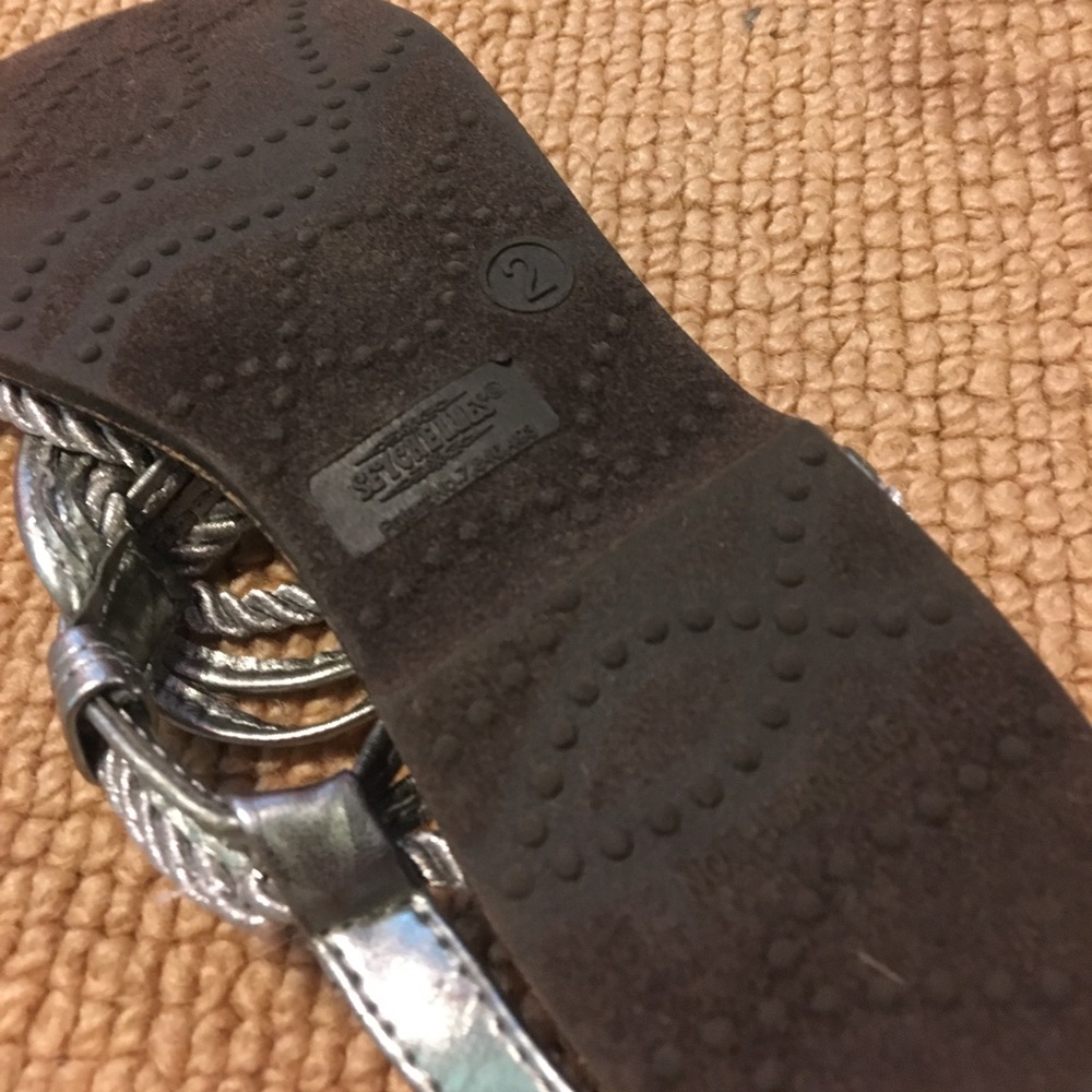 Greek silver and brown sandals - Picture 2 of 4