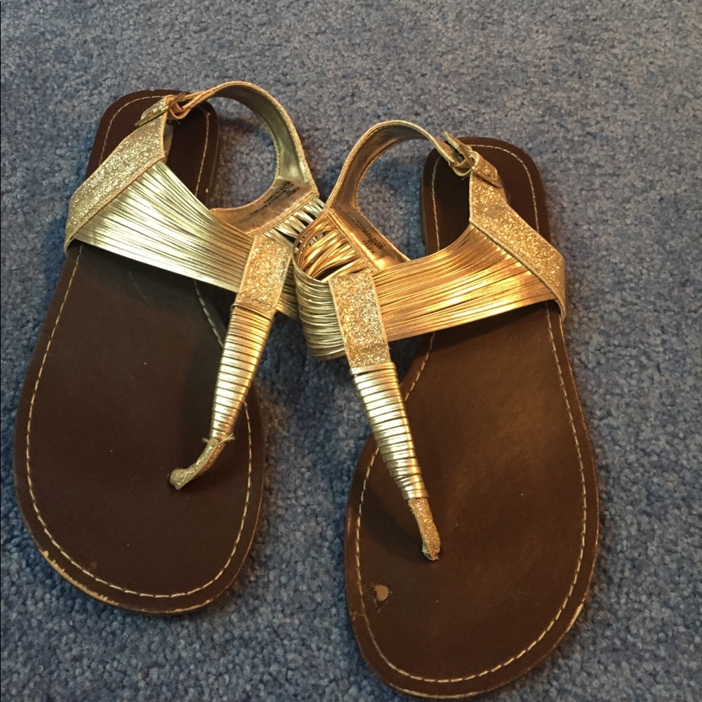 Steve Madden gold sandals