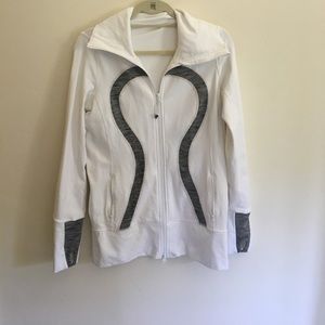 Lululemon white zip-up jacket