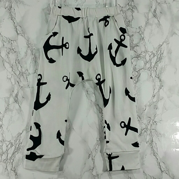 Other - SALE***Black Anchor Jogger pants. Kids   :)