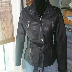 - MAKE*AN*OFFER - Leather-like jacket