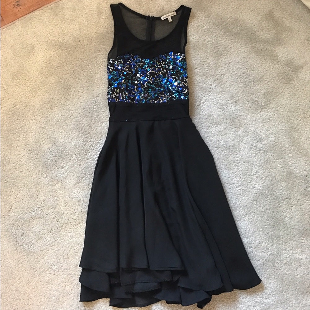 Fit and flare sequin dress
