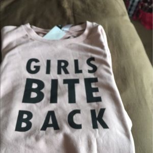 Plush pink logo sweatshirt