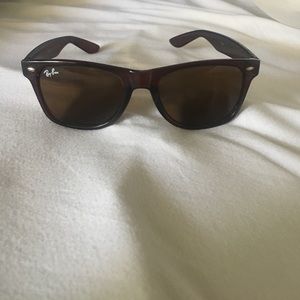Gently used brown Justin Classic Ray Bans