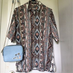 Boho printed shirt. Vintage