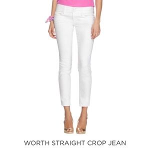 Lilly Pulitzer White Worth Crop Jeans