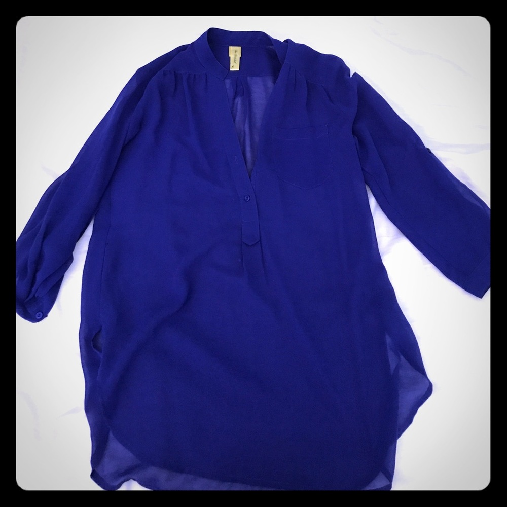 Beautiful Blue Blouse! Like new!