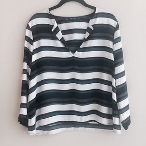 Zara Shades of Black Blouse