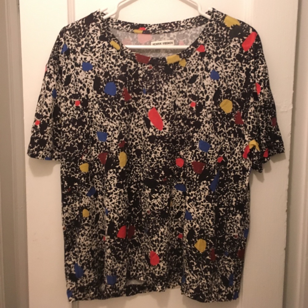 Oversized graphic print tee