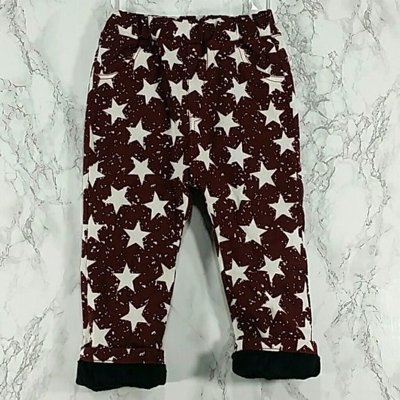 Other - SALE***Maroon Stars pants. Kids   :)