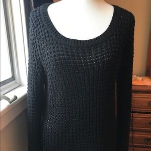 Large knit black sweater