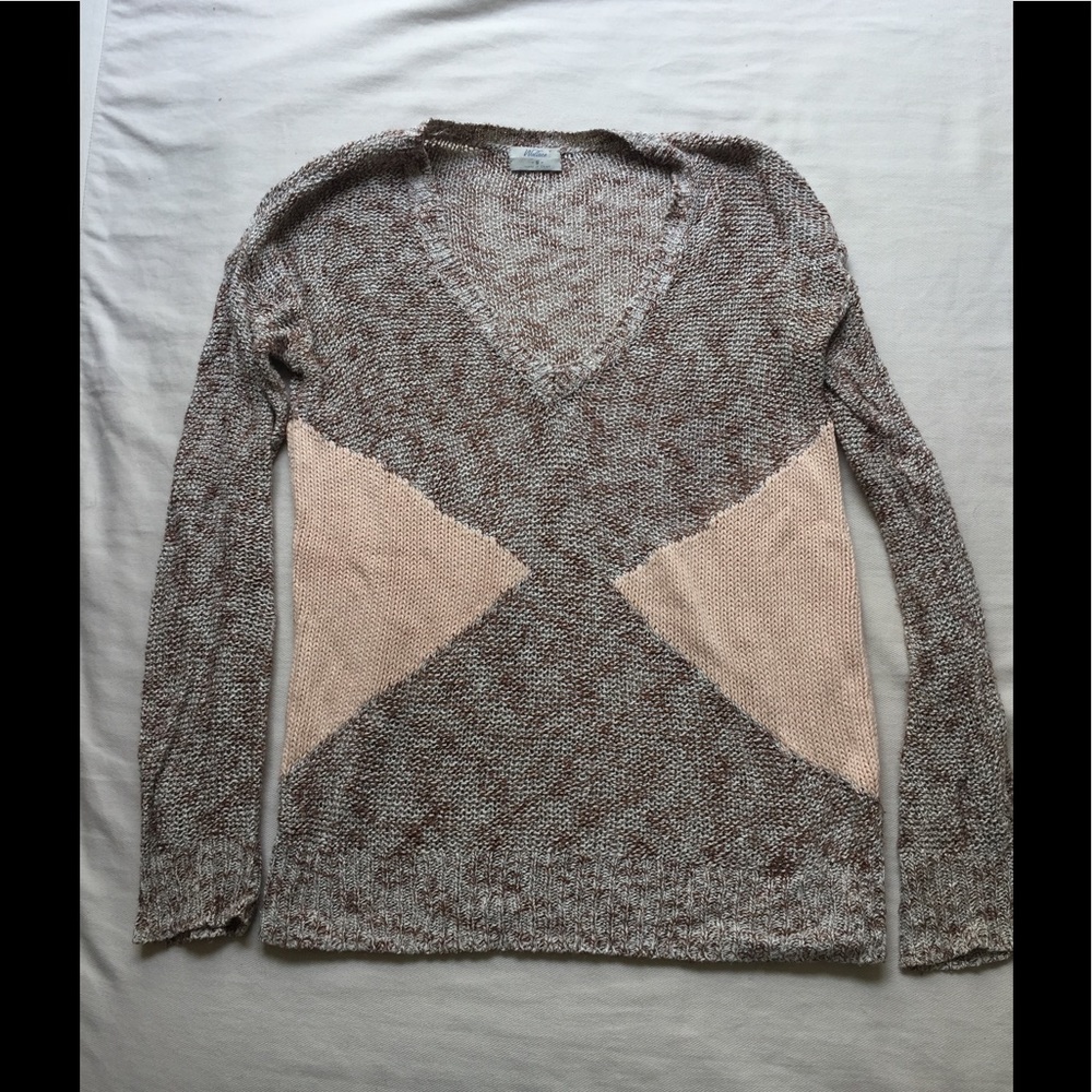 Madewell looseknit summer slimming argyle sweater