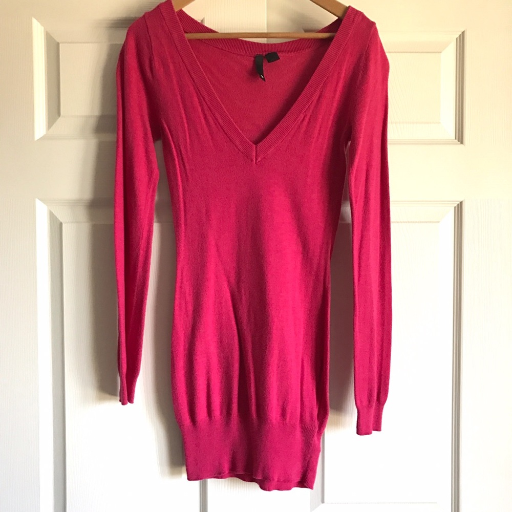 Hot Pink Tunic Sweater
