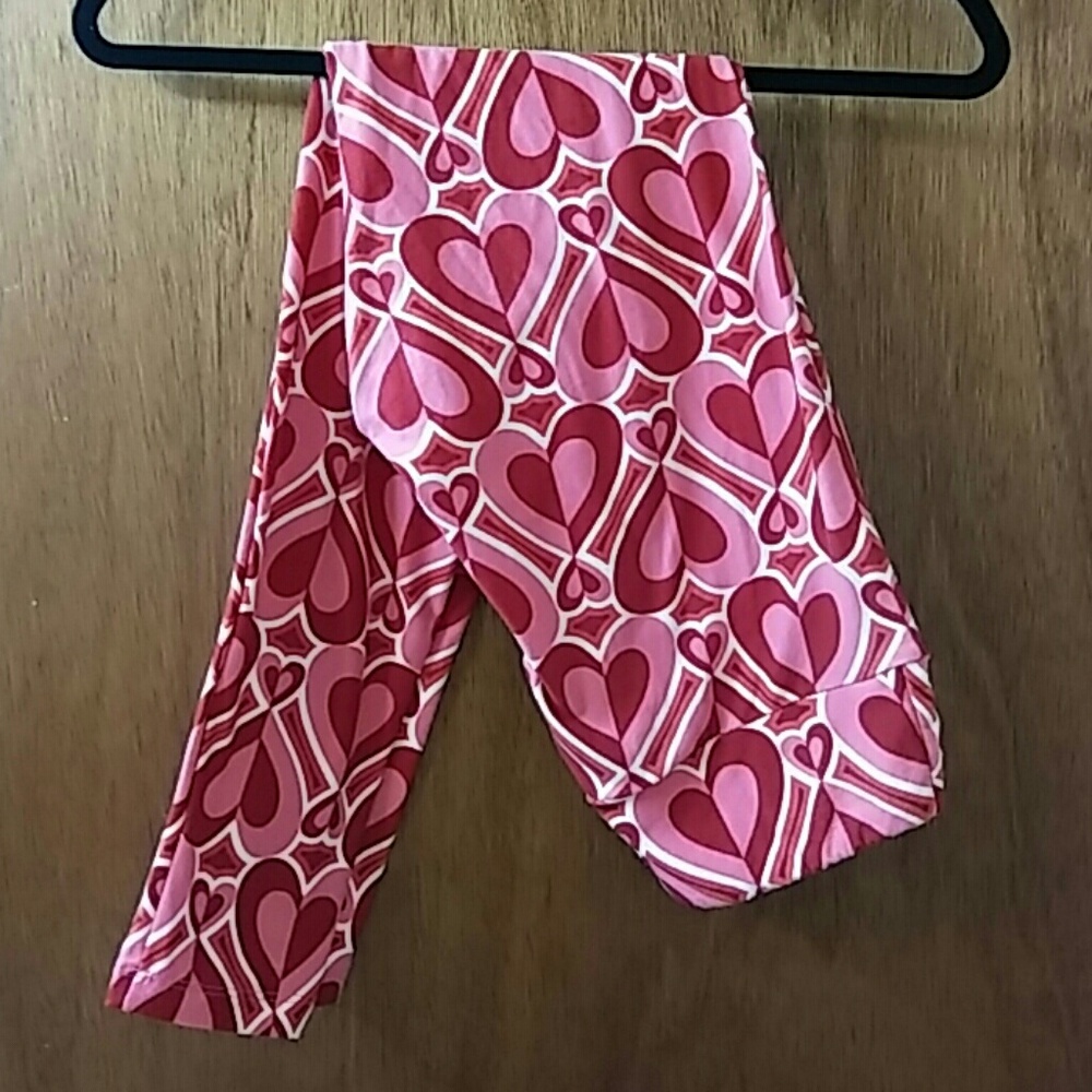 LLR Sale! EUC OS Lularoe Valentine's Leggings