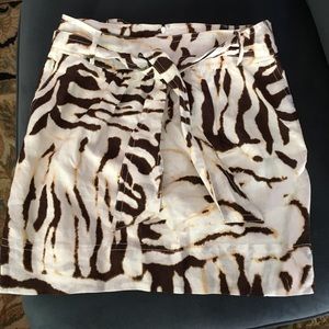 Animal print skirt