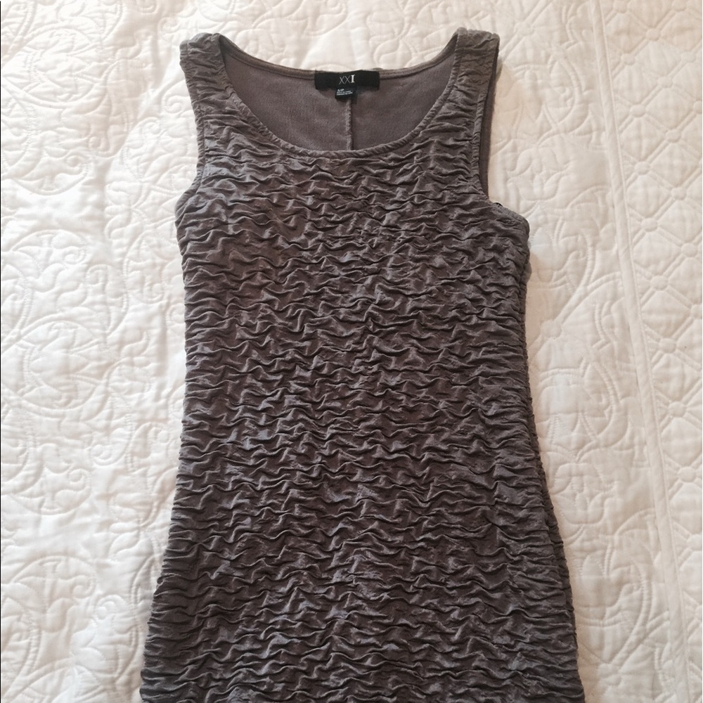 Brand new tan XXI mini dress