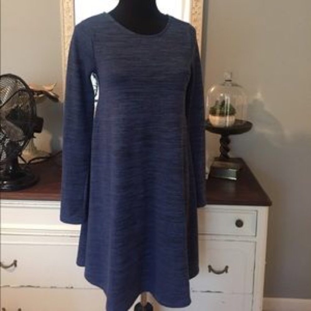 Old Navy Blue Knit Swing Dress