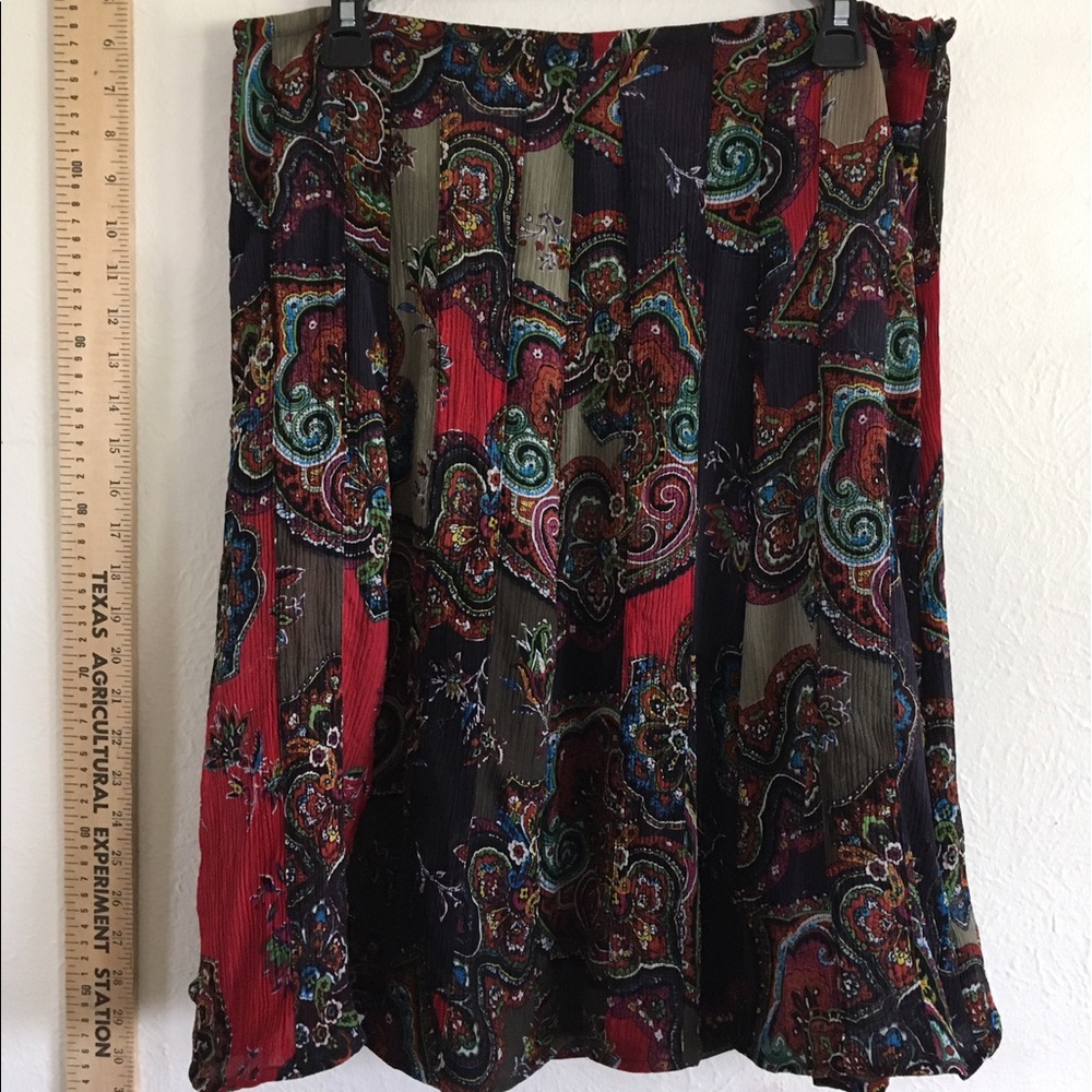 Chico's 2 handkerchief scarf skirt cute print conf