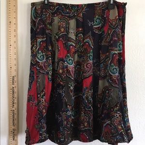 Chico's 2 handkerchief scarf skirt cute print conf