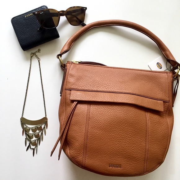Fossil Handbags - Fossil brown Molly leather Hobo bag