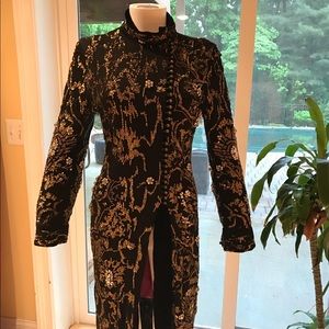 Roberto Cavalli beaded coat dress