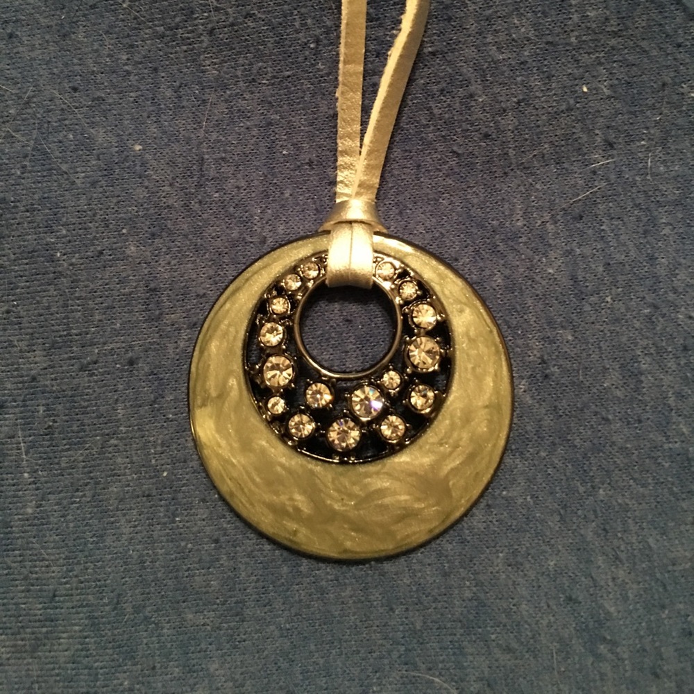 Mint and crystal pendant