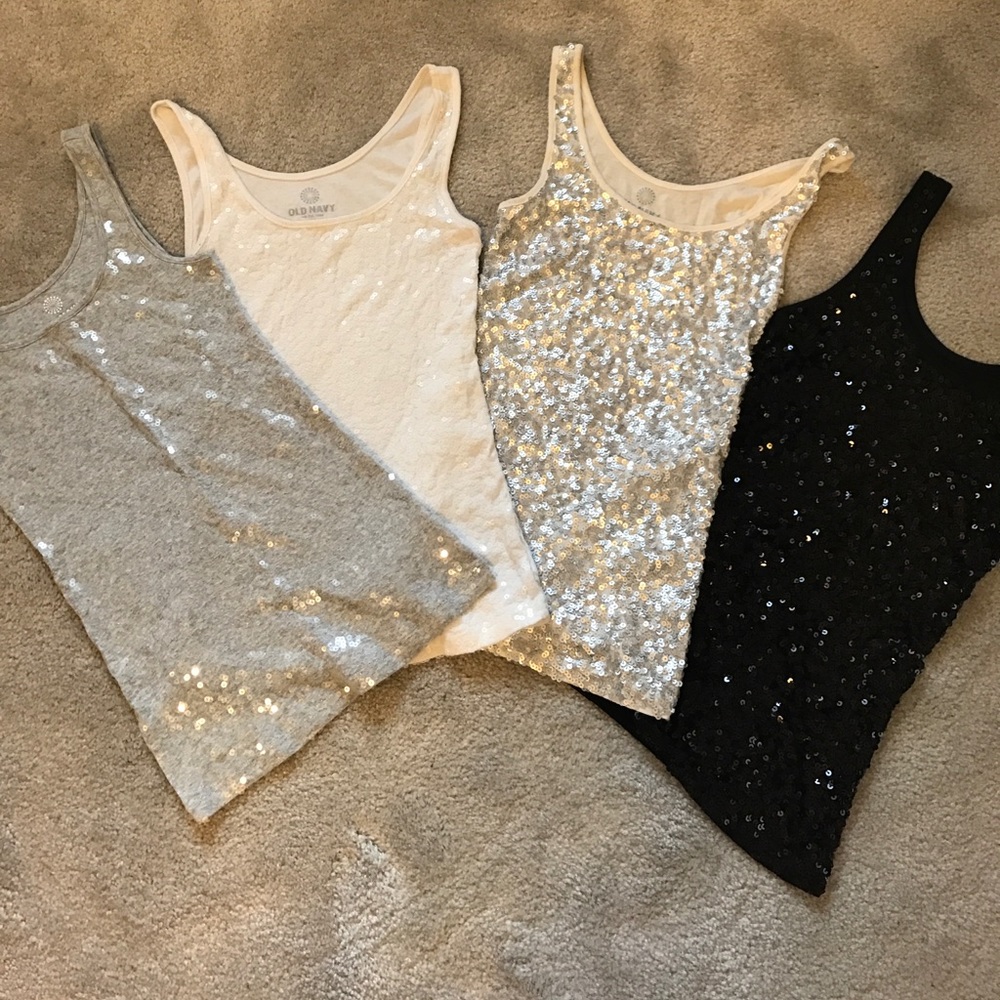 Sequin tank tops (5 pack)
