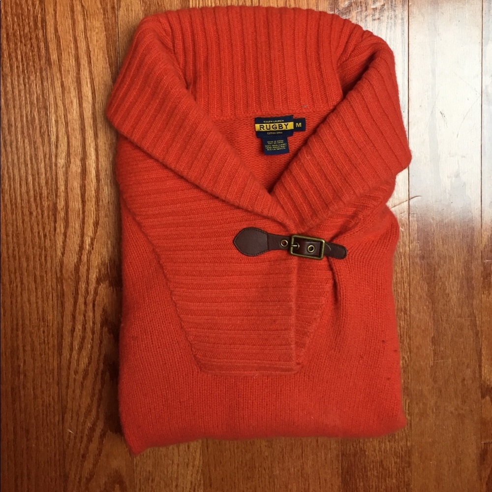 Rugby Cowl Neck Sweater