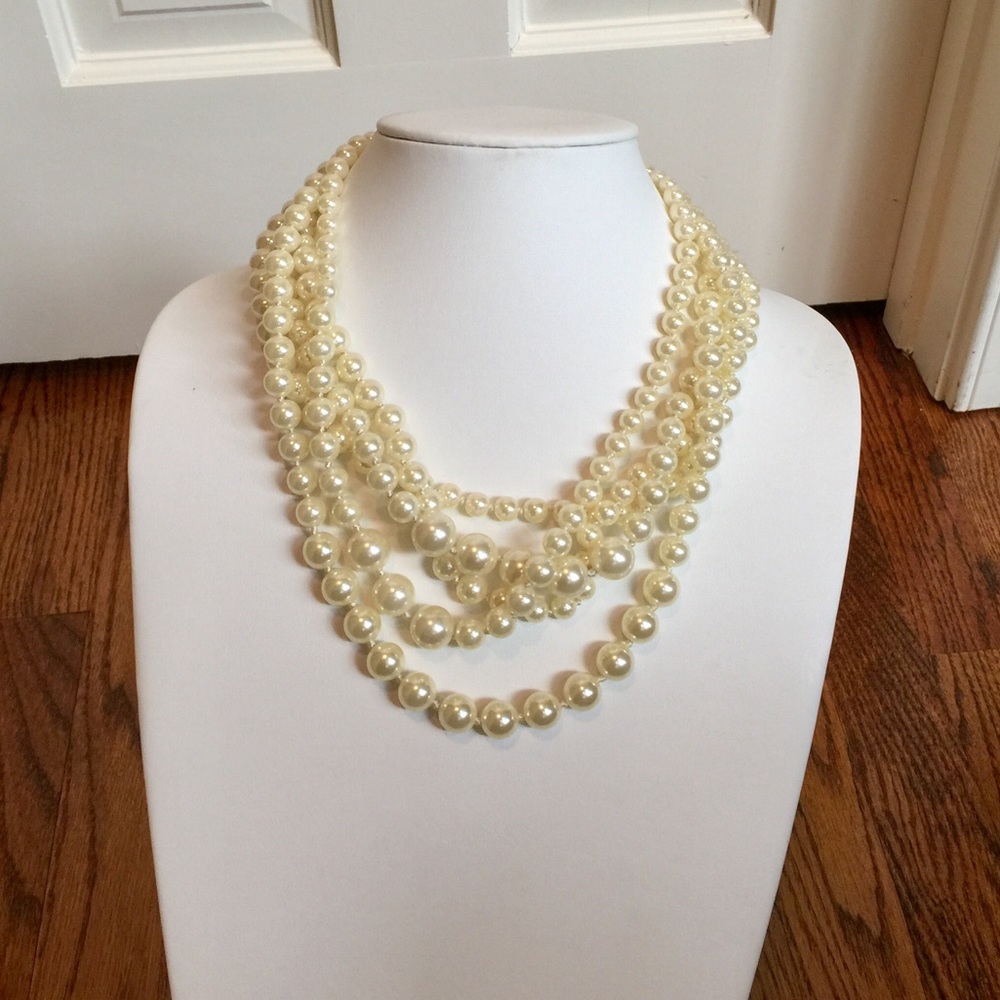 Jcrew pearl twisted necklace