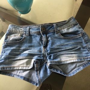 Light Wash Denim Shorts