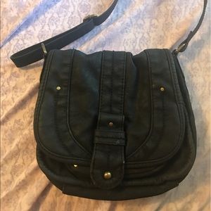 Black cross body purse