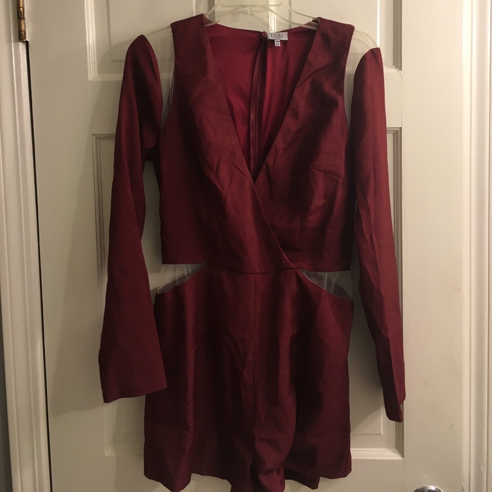 Maroon romper