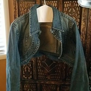 Venezia jean bolero jacket..Lane Bryant