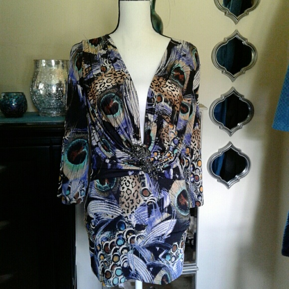 symphony Dresses & Skirts - Symphony mini dress with black rhinestone leopard