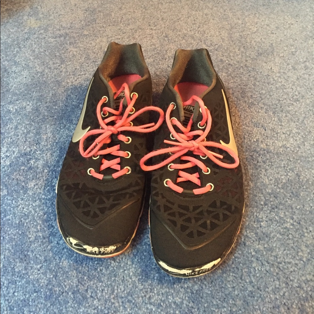 Black and pink Nikes