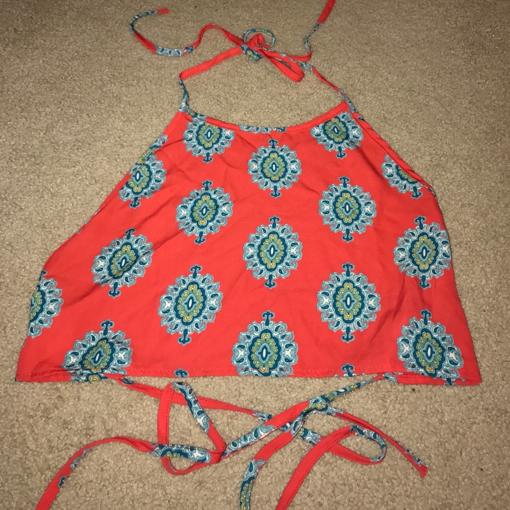 Open back crop top