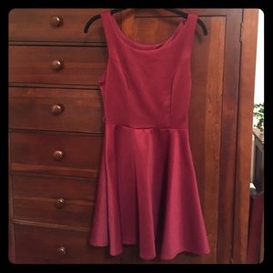 Maroon party dress