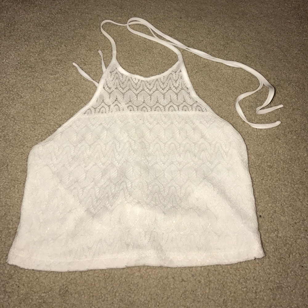 Open back crop top