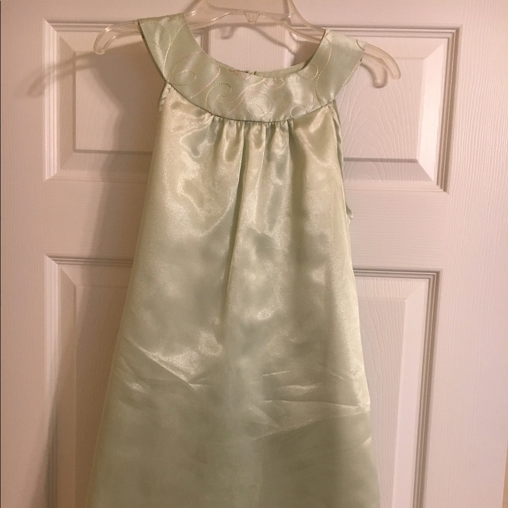 Stunning light green dress with matching jacket