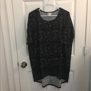 LuLaRoe S Irma - Gray Black Floral