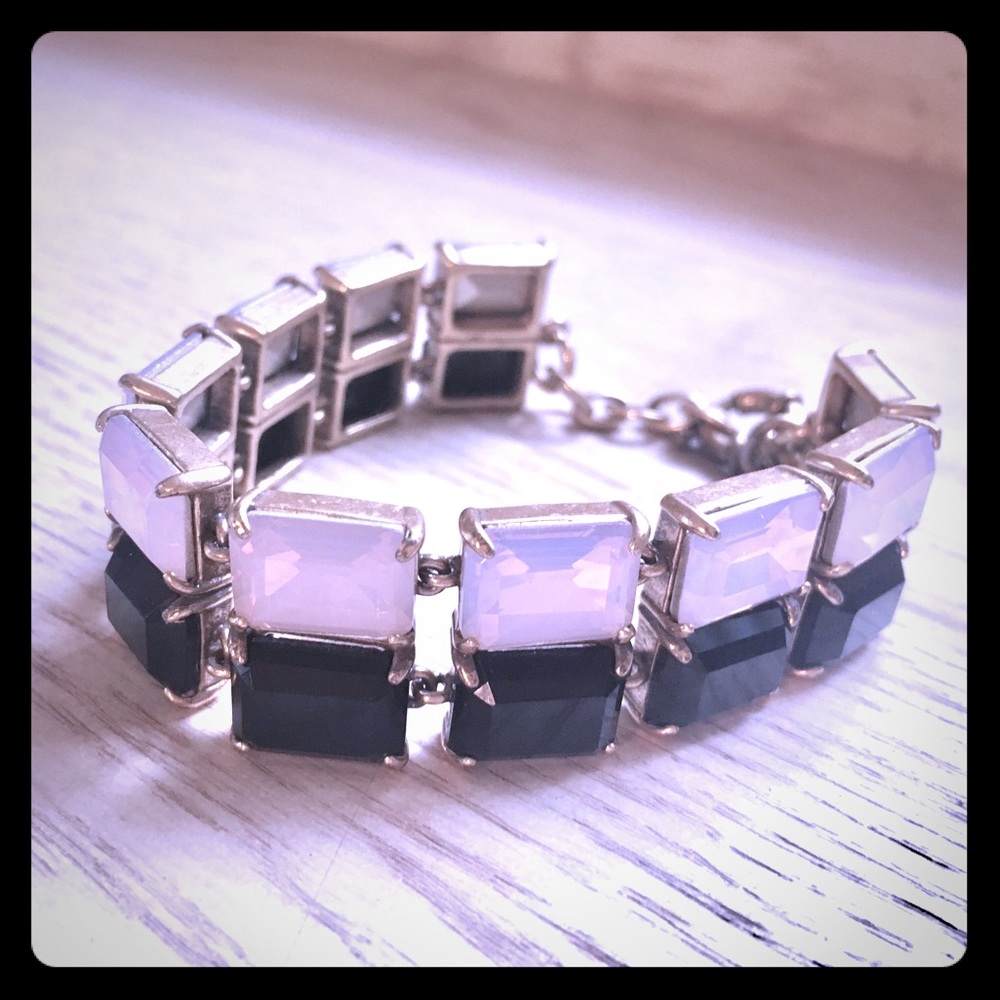 Retro Chic J.Crew Double Crystal Bracelet
