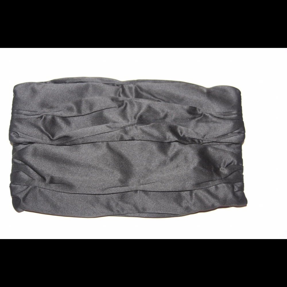 Express Black Satin Clutch