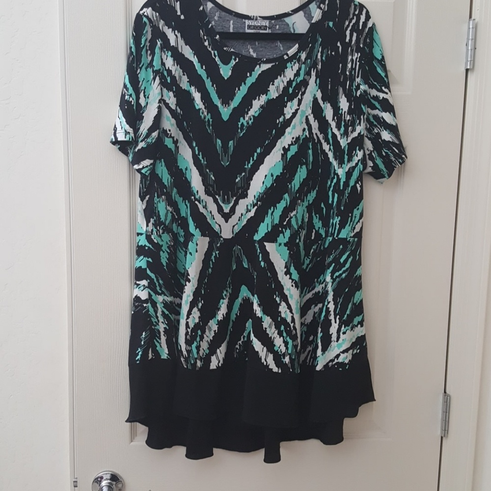 Flattering & Flowy Career top by Sydney Gregory