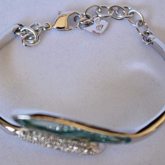 Swarovski Aqua & Crystal Bangle - Picture 2 of 6