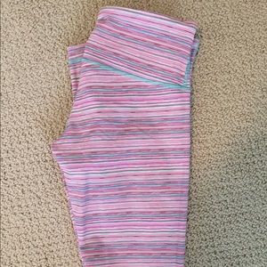 Striped Lulu Lemon Leggings