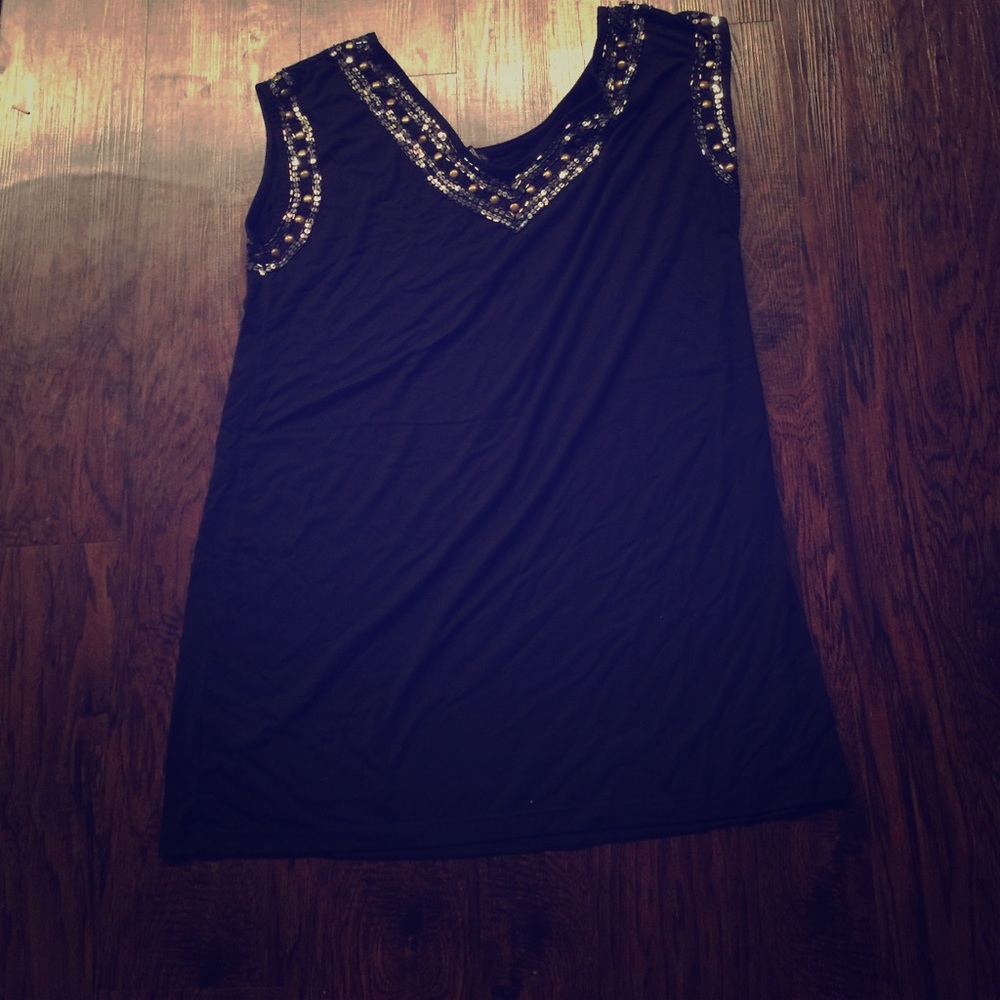 Black Beaded Tunic