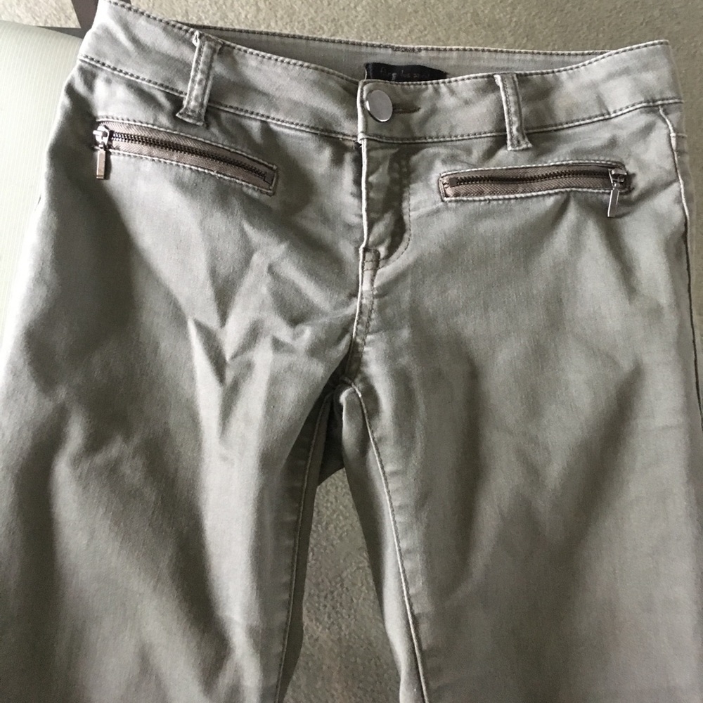 Olive green skinny jeans